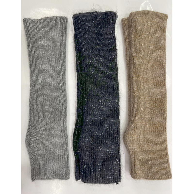 Assortiments de 6 paires de Mitaine Manchons Laine angora