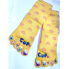 4 Paires de Chaussettes 5 Doigts Flowers cups Jaune