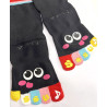 4 Paires de Chaussettes 5 Doigts noires Smiles