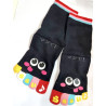 4 Paires de Chaussettes 5 Doigts noires Smiles