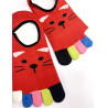 6 Paires de Socquettes Chats  5 Doigts couleurs