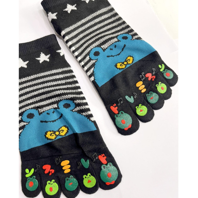 4 Paires de Chaussettes Mr Grenouilles 5 Doigts mangas