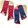 6 Paires de Paires de Chaussettes Moutons amoureux  5 Doigts mangas