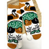 4 Paires de Chaussettes Tabis Chats qui dort
