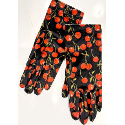 Gants-Les-Petits-Caprices-velours-imprimé-Cherry