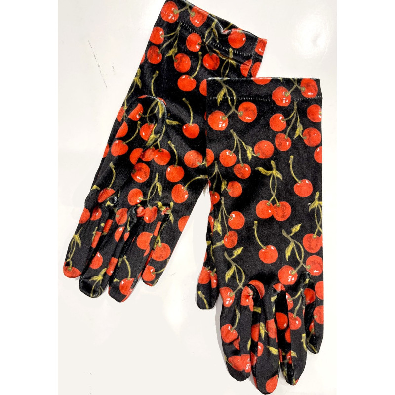 Gants-Les-Petits-Caprices-velours-imprimé-Cherry