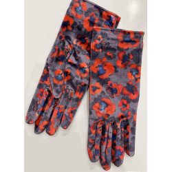 3 Paires de Gants  Velours Papaverro Rouge