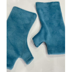 3 Paires de Mitaines Polaire hiver Bleu cobalt