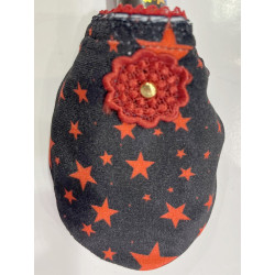 Chaussons-Les-Petits-Caprices-rouge-Stars-rouge