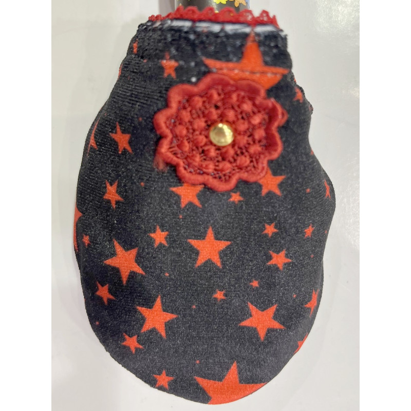 Chaussons-Les-Petits-Caprices-rouge-Stars-rouge