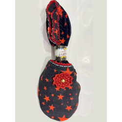 Chaussons-Les-Petits-Caprices-rouge-Stars-rouge