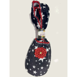 6 Paires de chaussons velours Stars Blanches