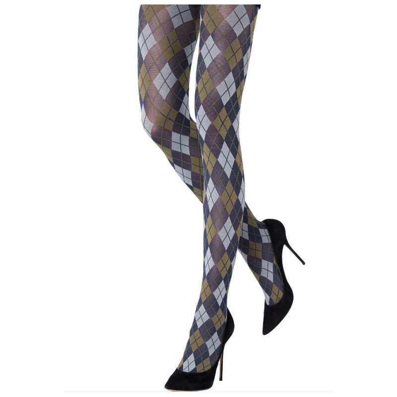 6 paires Collants Argyle Tendance
