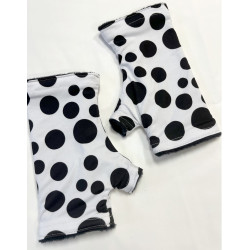 Mitaines-reversible-Lpc-Doublé-polaire-blanc-pois-noirs