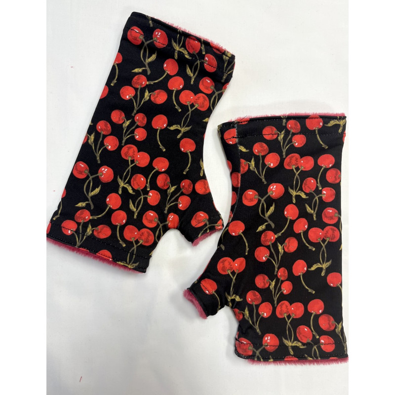Mitaines-reversible-Lpc-Doublé-polaire-Cherry