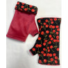 3 Paires de Mitaines Polaire réversible Cherry