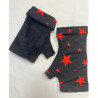 Mitaines-reversible-Lpc-Doublé-polaire-Stars-rouges-face-noires