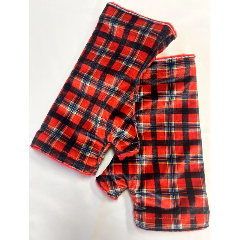 3 Paires de Mitaines Polaire réversibles Scotty Red