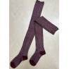 3 paires de Jambiéres cotes bicolore coton vigne
