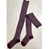 3 paires de Jambiéres cotes bicolore coton vigne