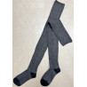 3 paires de Jambiéres cotes bicolore coton noir