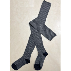 3 paires de Jambiéres cotes bicolore coton noir