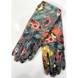 3 paires de Gants polaire imprimé antik Flor