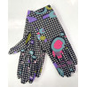3 paires de Gants polaire Abstract Pied de poule
