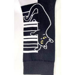 6 paires de Chaussettes Fantaisie Chats au piano