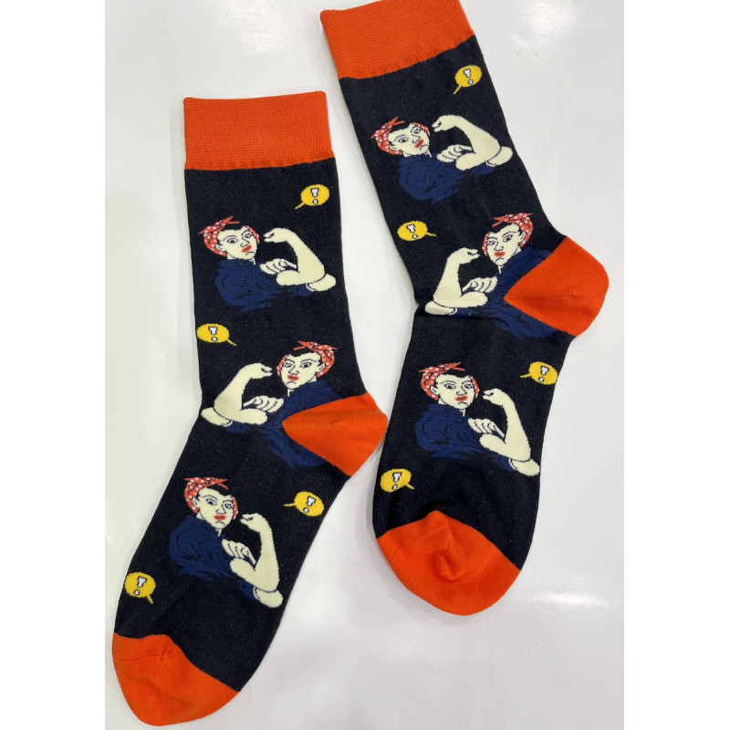 6 paires de Chaussettes Fantaisie Rosie la riveteuse