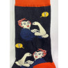 6 paires de Chaussettes Fantaisie Rosie la riveteuse