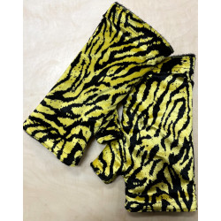 Mitaines-doublé-polaire-safari-jaune