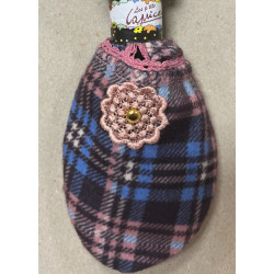 chausson-les-petits-caprices-polaire-Kilty-pink-vintage-détail