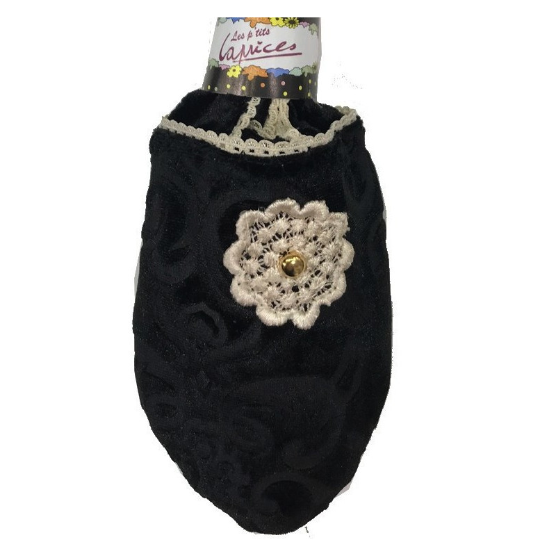 6 paires de chaussons velours Flor cream Les Petits Caprices