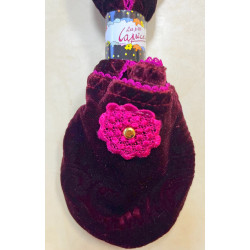 CHAUSSON-les-petits-caprices-ixli-Flor-pourpre-détail