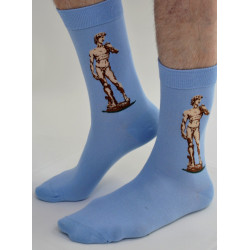 Vente-en-gros-6-paires-de-Chaussettes-en-gros-les-petits-caprices-art-museum-Le-David-De-Michael-Ange-Profil