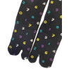Chaussettes Japonaises coton noir chiffres de couleurs entiers