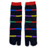vente en gros de 4 Paires de Chaussettes Japonaises Rayures Courréges'