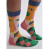 6-paires-de-Chaussettes-vente-en-gros-les-petits-caprices-art-museum-Portrait-de-picasso-profil