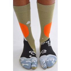 4 Paires de Chaussettes Tabis Coton mont Fuji
