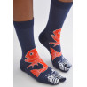 4 Paires de Chaussettes Tabis Coton bleues Carpes Koi