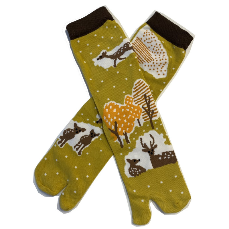 4 Paires de Chaussettes Tabis Coton Biche et Faon
