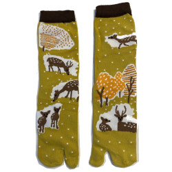 4 Paires de Chaussettes Tabis Coton Biche et Faon