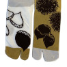 4 Paires de Chaussettes Tabis Coton glands et chataignes