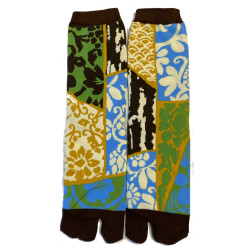 4 Paires de Chaussettes Tabis Coton patchwork végétal
