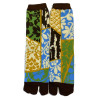 4 Paires de Chaussettes Tabis Coton patchwork végétal