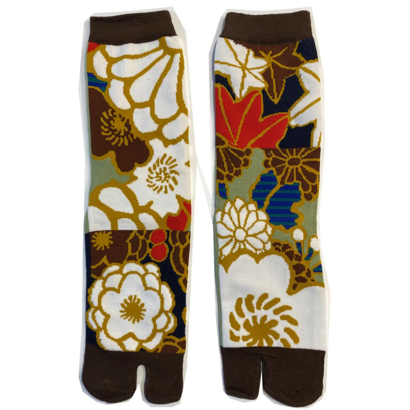 4 Paires de Chaussettes Tabis Coton bouquet Hiver