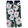 4 Paires de Chaussettes Tabis Coton Hibiscus en fleurs