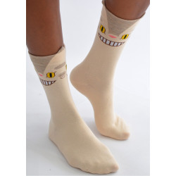 Chaussettes-Les-petits-caprices-ghibli-le-chat-catbus-de-Totoro-profil