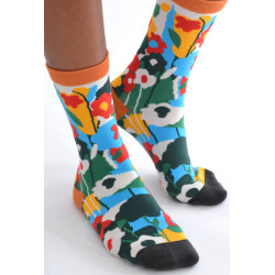 Chaussettes-les-petits-caprices-bouquet-fleuries-Psyché-profil